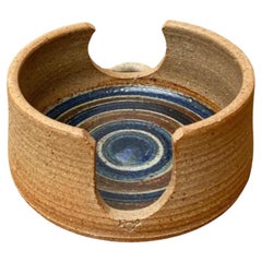 Mid-Century Danish Studio Pottery Candleholder by Kate and Klaus Friederichsen