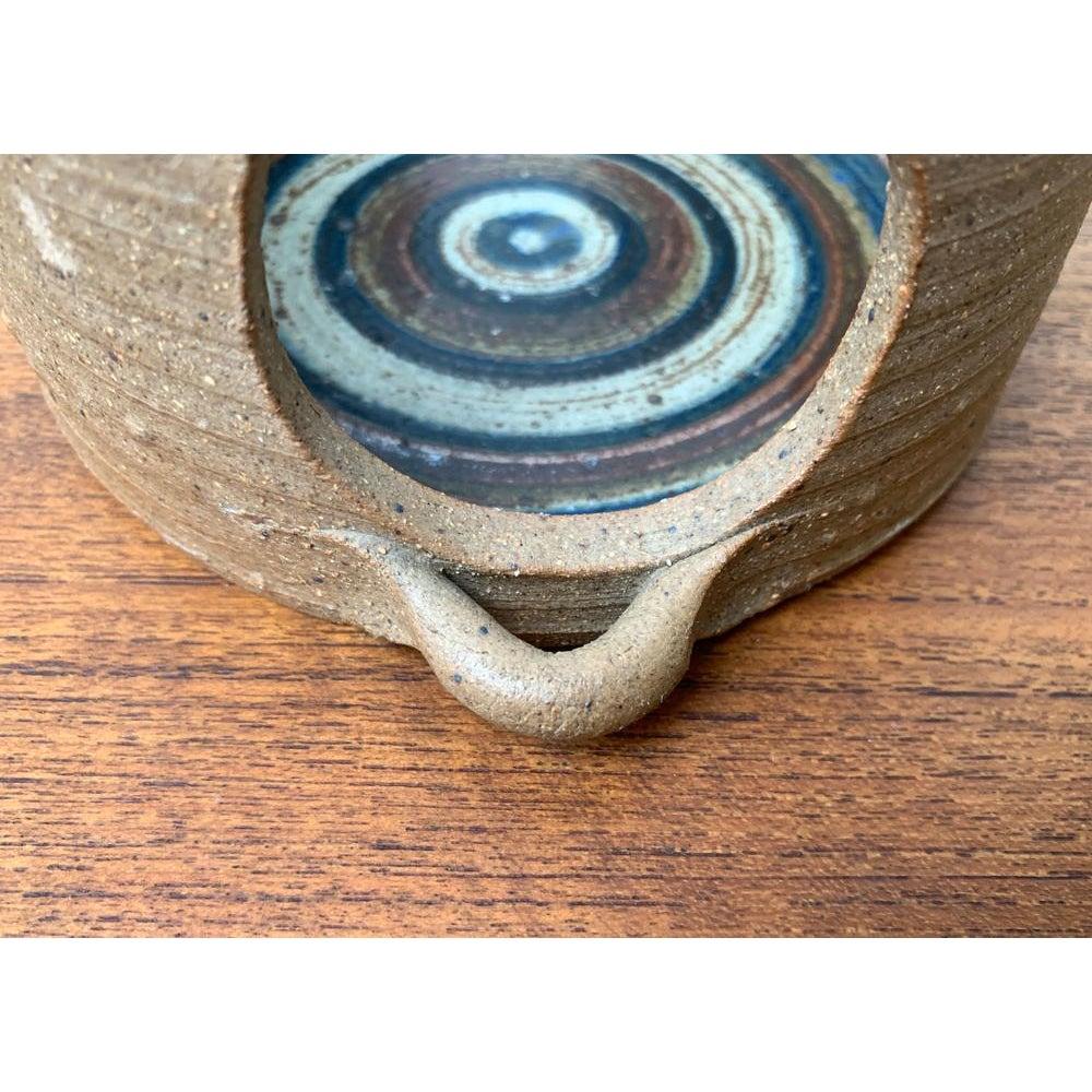 Ceramica Portacandele in Studio Pottery danese di metà secolo di Kate & Klaus Friederichsen in vendita