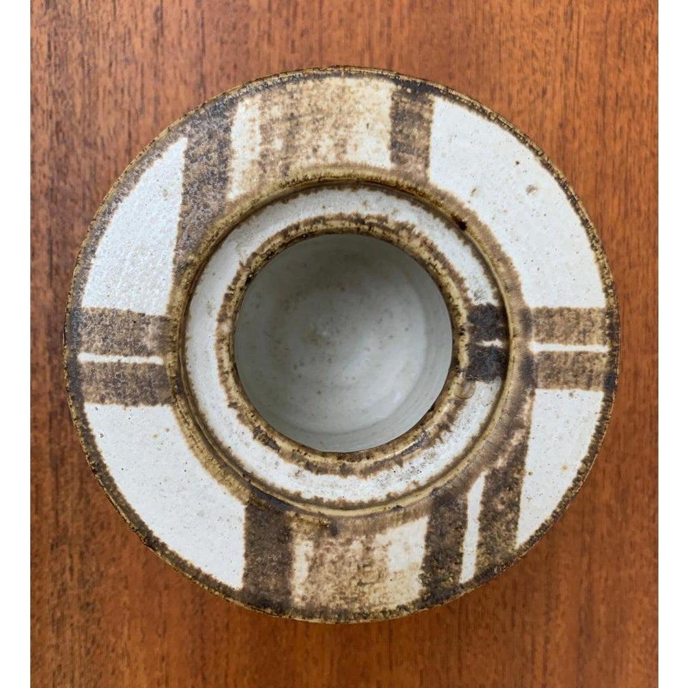 Portacandele in Studio Pottery danese di metà secolo di Axella, anni '60 in vendita 1