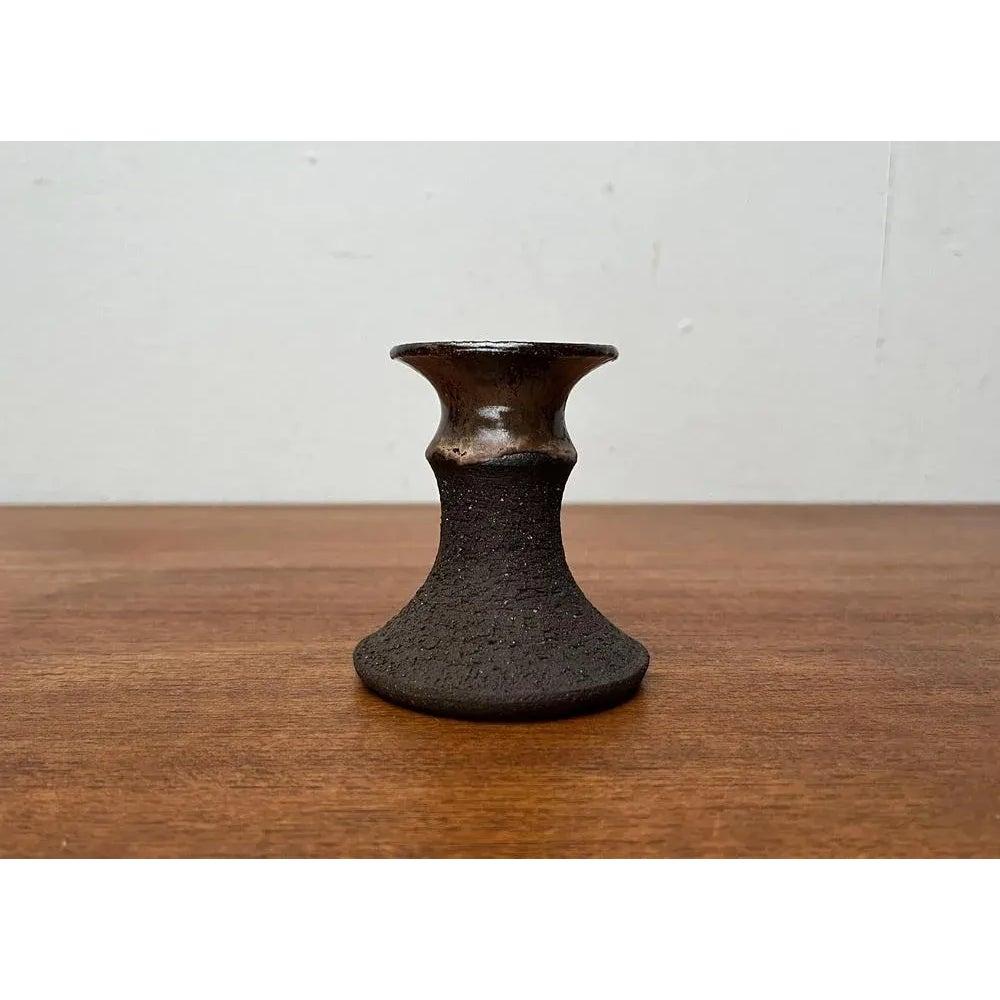 Ceramic Mid-Century Danish Studio Pottery Candleholder from Lehmann Pottery, 1960s For Sale