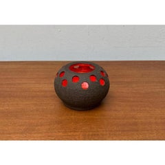 Mid-Century Danish Studio Pottery Candleholder from Lovemose, 1960s