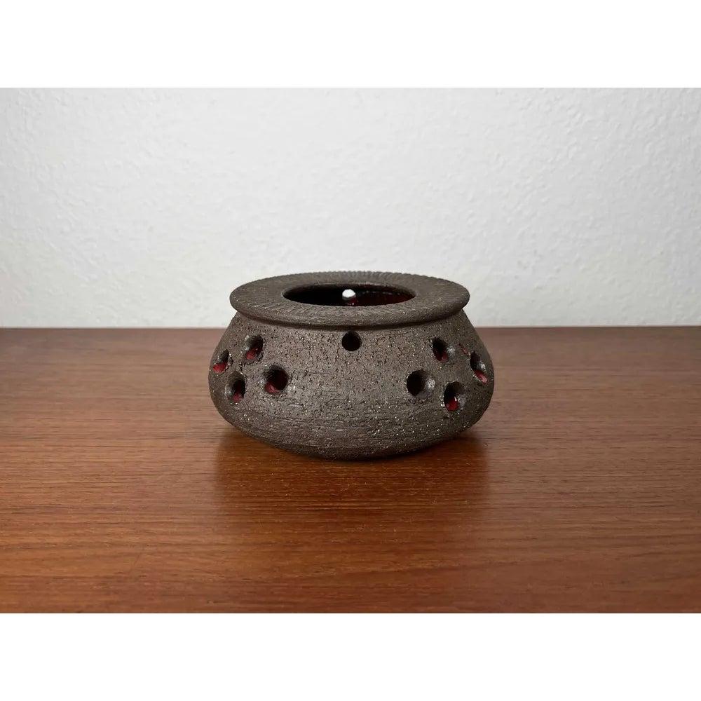 Danese Portacandele in Studio Pottery danese di metà secolo di Lovemose, anni '60 in vendita