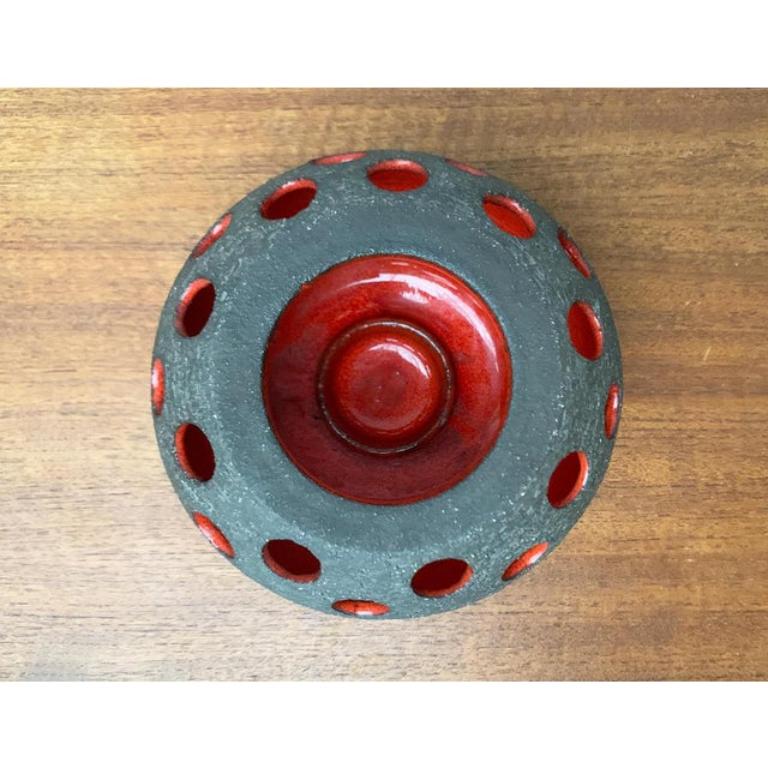 Mid-Century Danish Studio Pottery Candleholder from Lovemose, 1960s For Sale 2