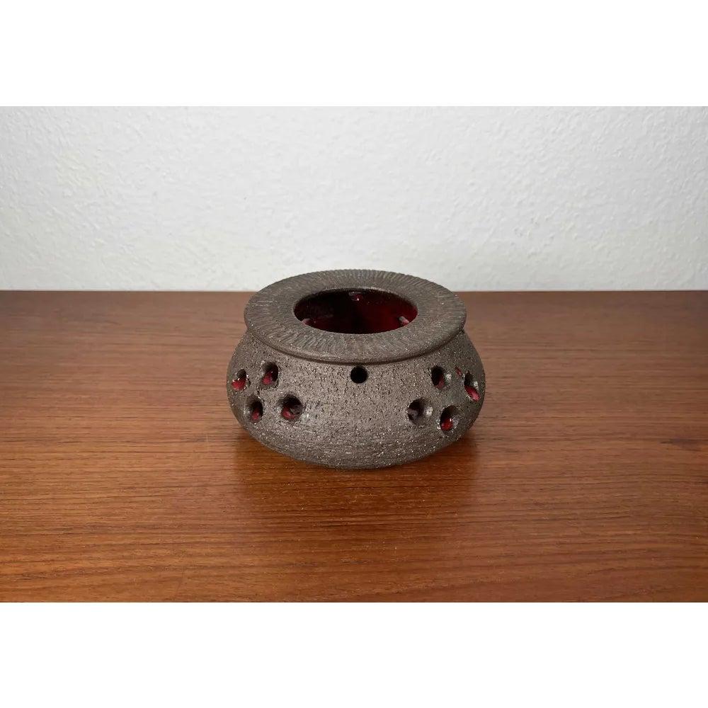 Portacandele in Studio Pottery danese di metà secolo di Lovemose, anni '60 in vendita 2