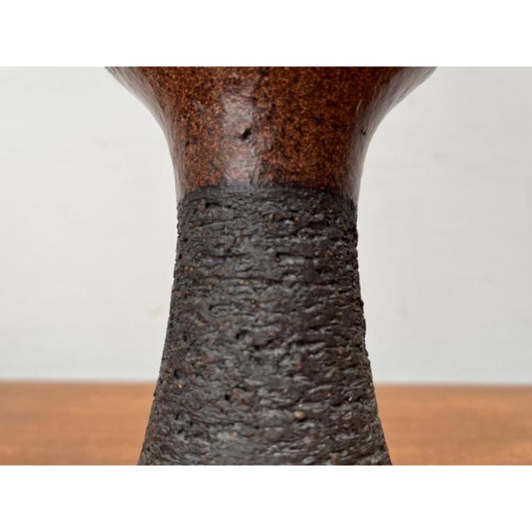 Ceramica Portacandele in Studio Pottery danese di metà secolo di Tromborg, anni '60 in vendita