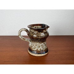Vase carafe en poterie Studio Pottery danoise du milieu du siècle par Erik Askholm, années 1960