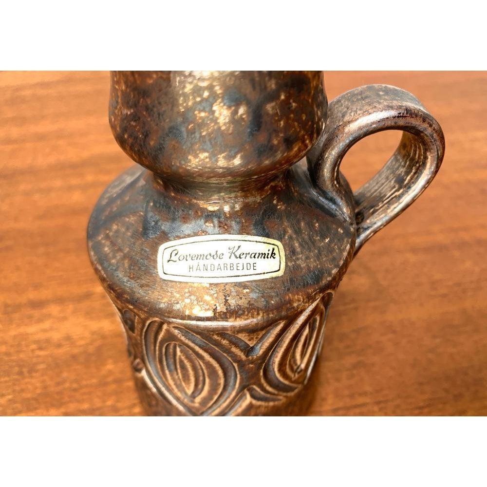 Vaso a caraffa in Studio Pottery danese di metà secolo di Lovemose Denmark, anni '60 in vendita 5