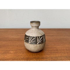 Mid-Century Danish Studio Pottery Carafe Vase from Løvemose, 1960s