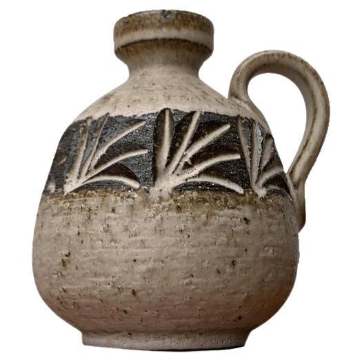 Mid-Century Danish Studio Pottery Carafe Vase from Løvemose, Denmark, 1960s