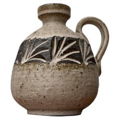 Mid-Century Danish Studio Pottery Carafe Vase from Løvemose, Denmark, 1960s