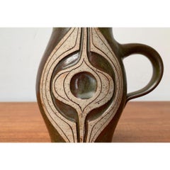 Mid-Century Danish Studio Pottery Jug Vase by Marianne Stark, 1960s