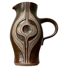 Dänische Studio-Keramik-Krugvase aus der Mitte des Jahrhunderts von Marianne Stark, 1960er Jahre