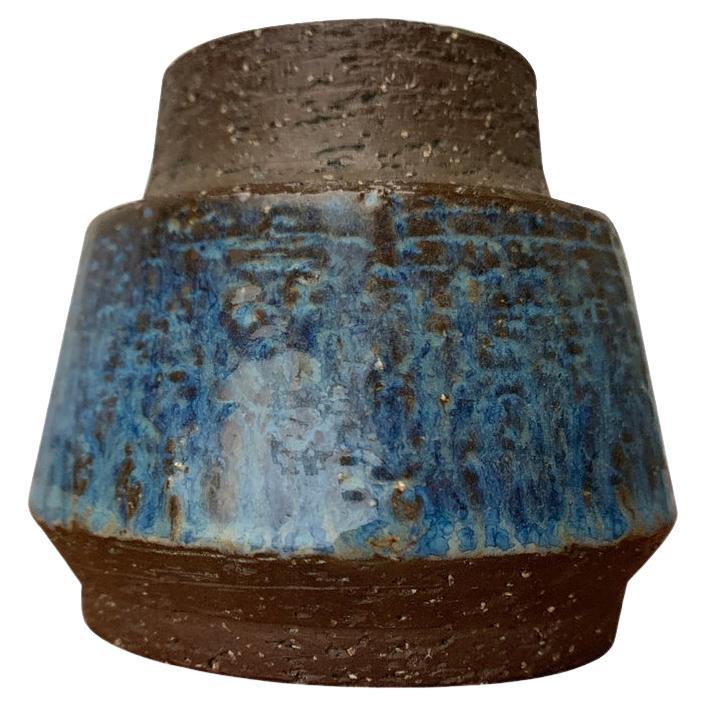 Vaso minimalista di Studio Pottery danese di metà secolo, Bornholm, anni '60