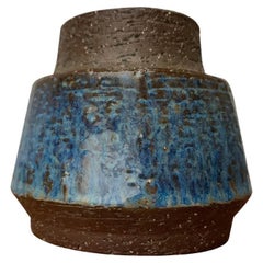 Mid-Century Danish Studio Pottery Minimalist Vase, Bornholm, 1960s