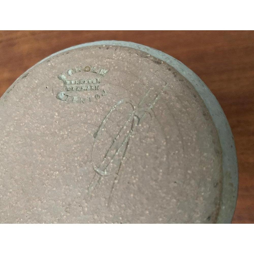 Dänische Studio Pottery Minimalistische Vase aus der Jahrhundertmitte von Søholm, 1960er Jahre im Angebot 6