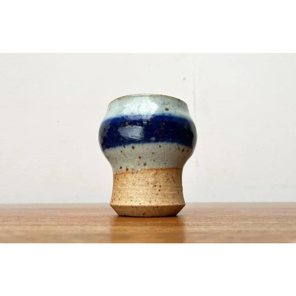 Mid-Century moderno Vaso a tazza in Studio Pottery danese di metà secolo di Helle Allpass, Danimarca, anni '60 in vendita