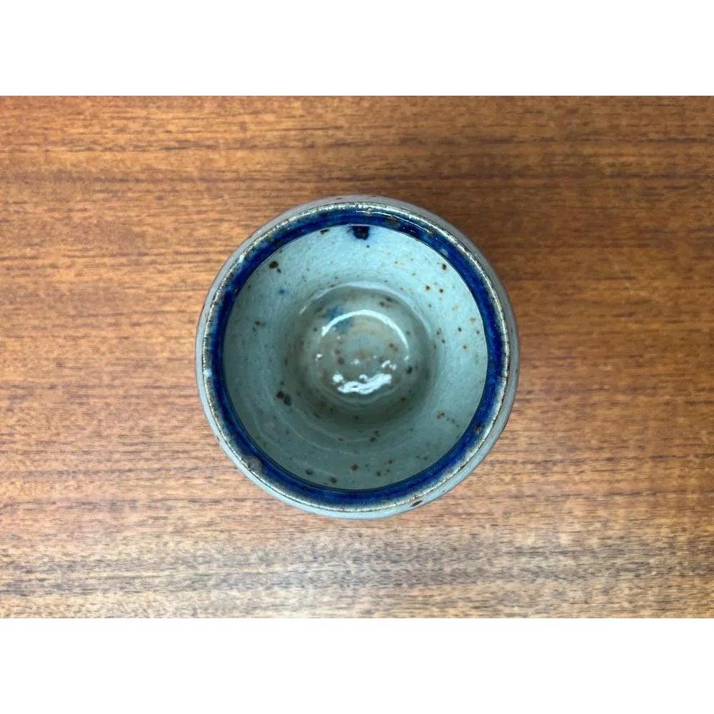 Vaso a tazza in Studio Pottery danese di metà secolo di Helle Allpass, Danimarca, anni '60 in vendita 1