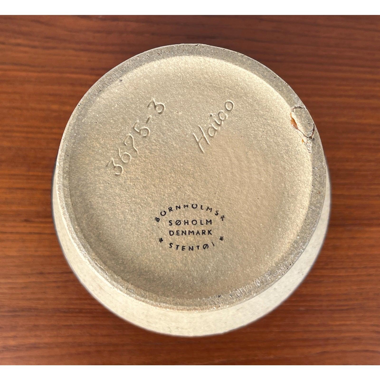 Dänische Studio Pottery Pilzvase aus Steinzeug aus der Jahrhundertmitte von Søholm, 1960er Jahre im Angebot 5