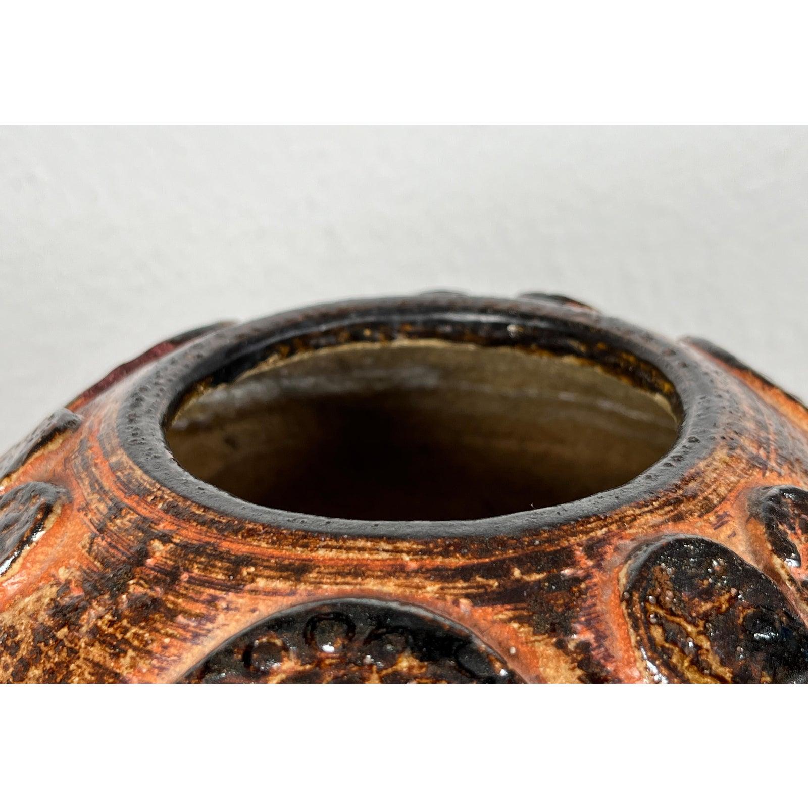 Dänische Studio Pottery Pilzvase aus Steinzeug aus der Jahrhundertmitte von Søholm, 1960er Jahre im Zustand „Hervorragend“ im Angebot in Hamburg, DE