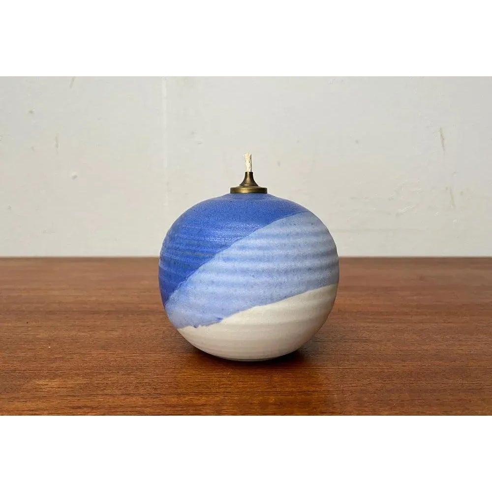 XX secolo Lampada a olio in Studio Pottery danese di metà secolo di Karsten Nielsen, anni '60 in vendita