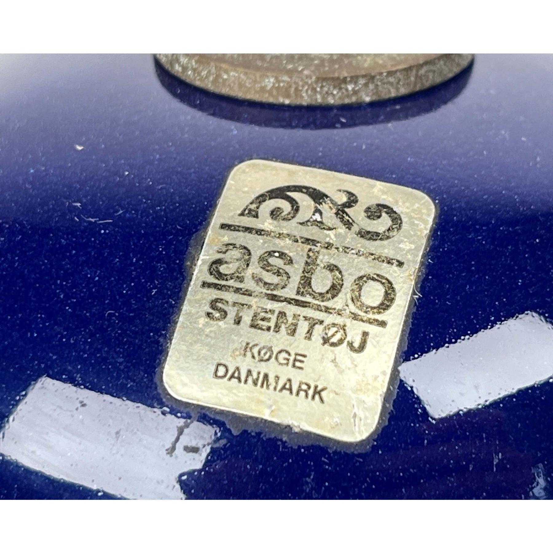 Lámpara de aceite danesa de mediados de siglo de Studio Pottery de Asbo Stentøj, años 60 siglo XX en venta