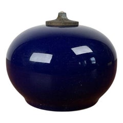 Lámpara de aceite danesa de mediados de siglo de Studio Pottery de Asbo Stentøj, años 60