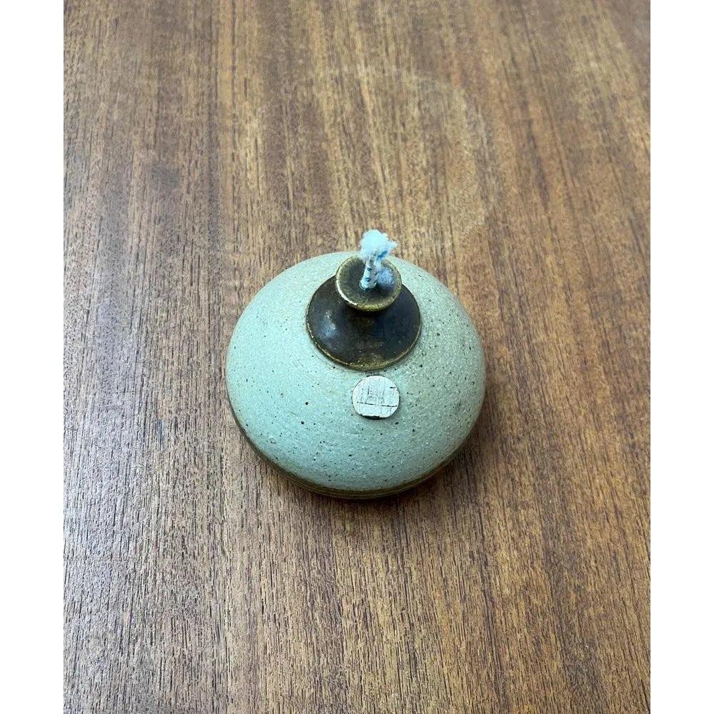 Mid-Century moderno Lampada a olio in Studio Pottery danese di metà secolo di Bjergard, anni '60 in vendita