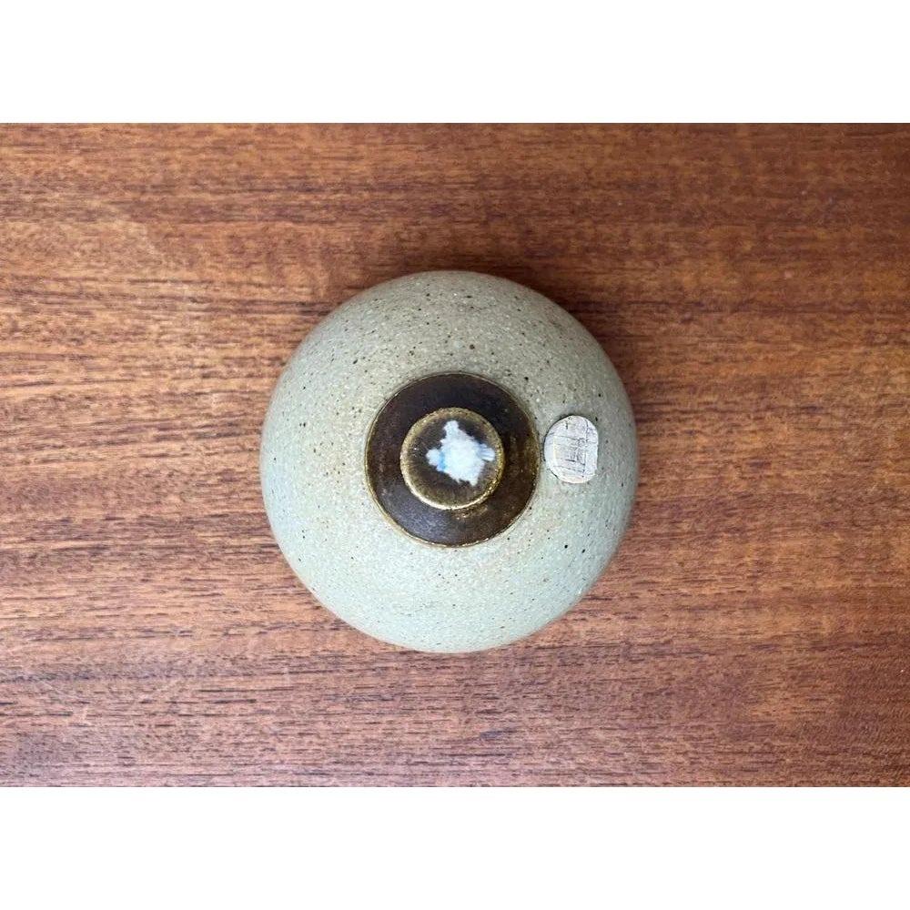 Ceramica Lampada a olio in Studio Pottery danese di metà secolo di Bjergard, anni '60 in vendita