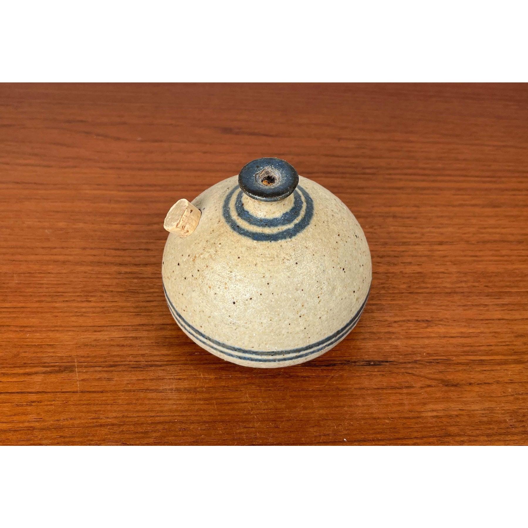 Lámpara de aceite danesa de mediados de siglo de Studio Pottery de Bjergard Keramik, años 60 en venta 8