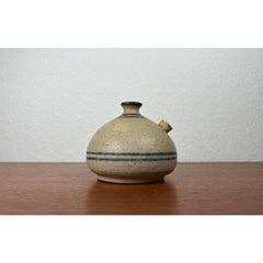 Mid-Century Danish Studio Pottery Oil Lamp from Bjergard Keramik, 1960s