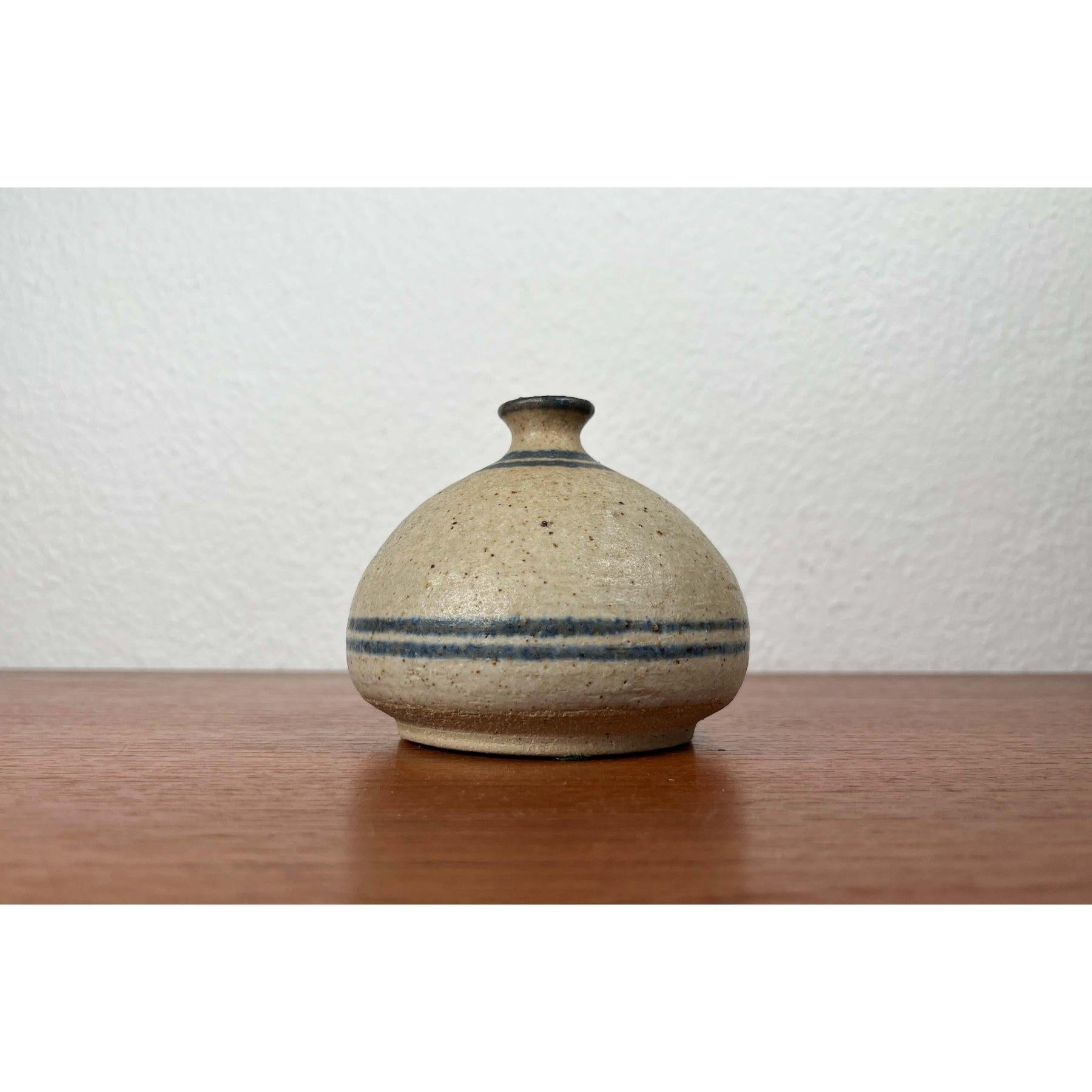 Lámpara de aceite danesa de mediados de siglo de Studio Pottery de Bjergard Keramik, años 60 Danés en venta