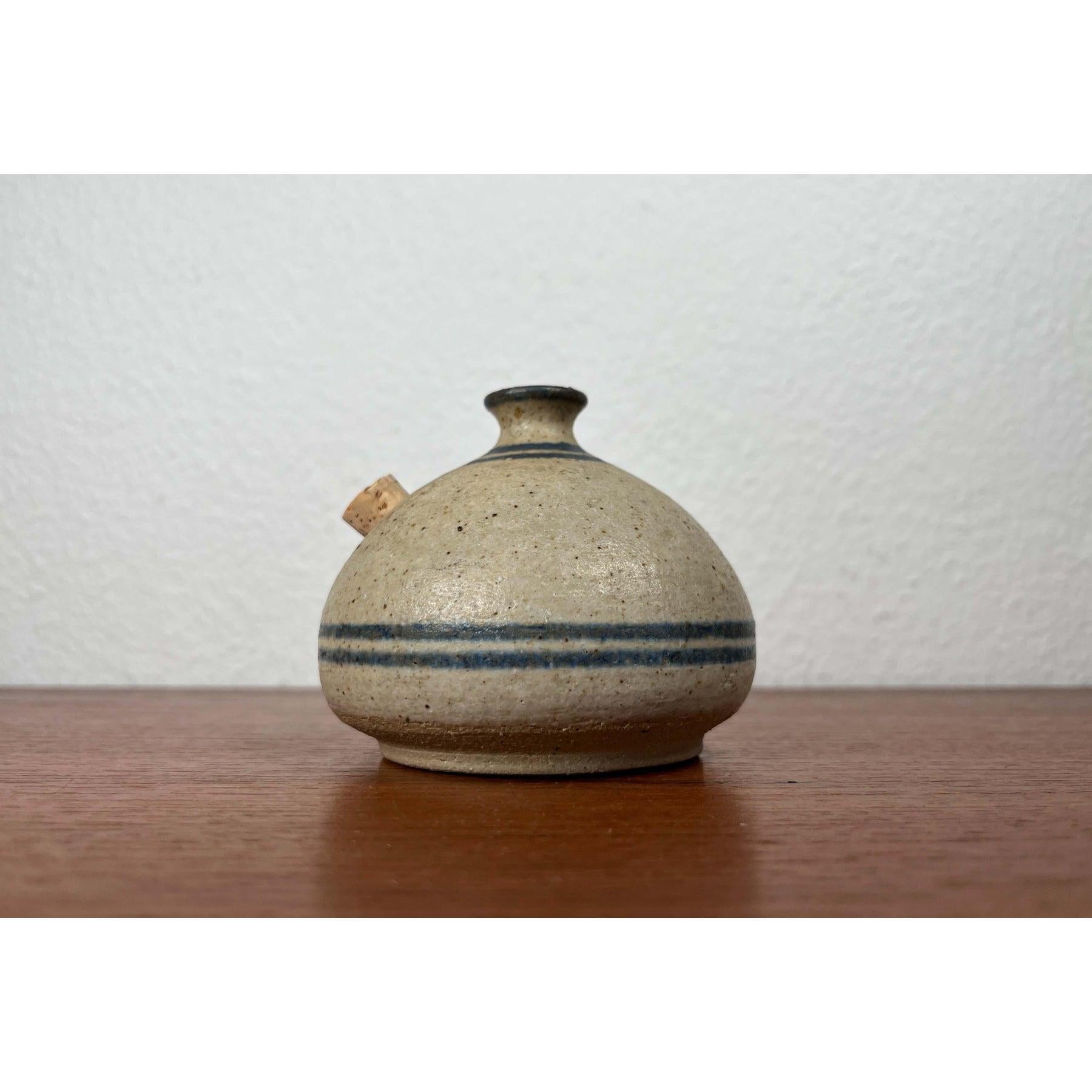 Lámpara de aceite danesa de mediados de siglo de Studio Pottery de Bjergard Keramik, años 60 en Bueno estado para la venta en Hamburg, DE