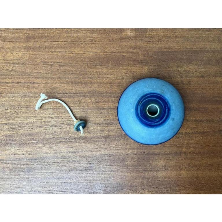 Danois Lampe à huile du milieu du siècle en Studio Pottery danois de Tue Poulsen, 1960s en vente