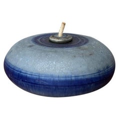 Lámpara de aceite danesa de mediados de siglo de Studio Pottery de Tue Poulsen, años 60