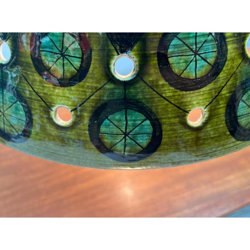 Lampe suspendue en Studio Pottery danoise du milieu du siècle par Lehmann Keramik, années 1960 en vente 3