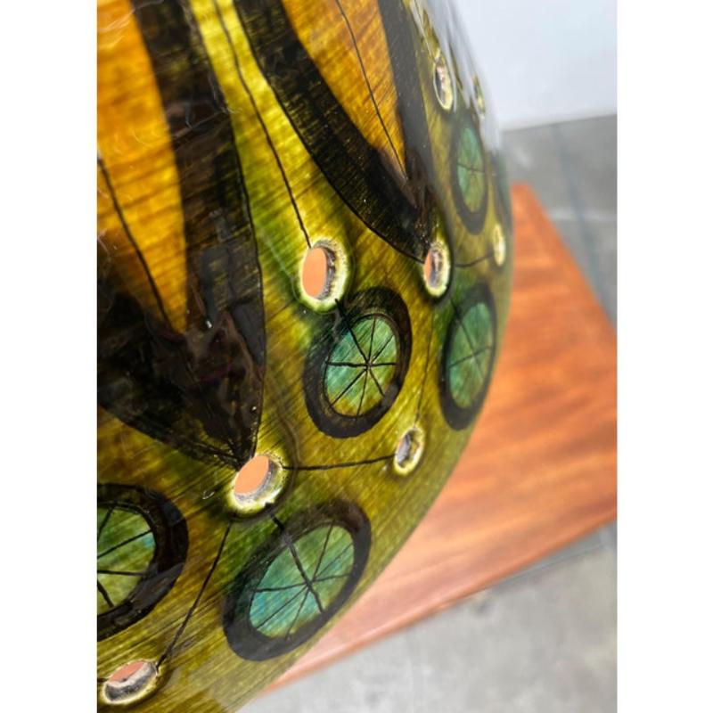 Lampe suspendue en Studio Pottery danoise du milieu du siècle par Lehmann Keramik, années 1960 en vente 4