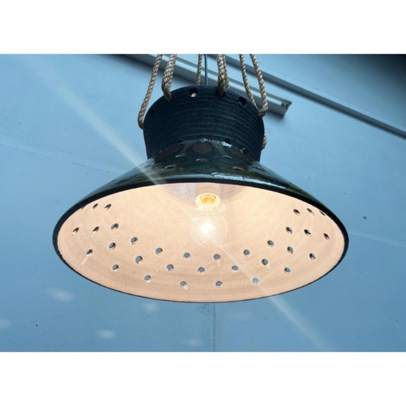 Mid-Century Modern Lampe suspendue en Studio Pottery danoise du milieu du siècle par Lehmann Keramik, années 1960 en vente