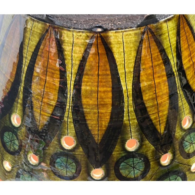20ième siècle Lampe suspendue en Studio Pottery danoise du milieu du siècle par Lehmann Keramik, années 1960 en vente