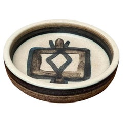 Mid-Century Danish Studio Pottery Stoneware Bowl from Okela, 1960s