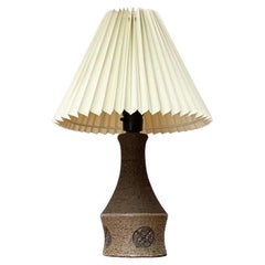 Mid-Century Danish Studio Pottery Table Lamp, 1960s