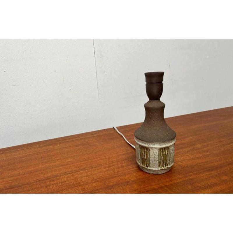 Lámpara de sobremesa danesa de mediados de siglo Studio Pottery de Borge Christoffersen, años 60 en venta 3