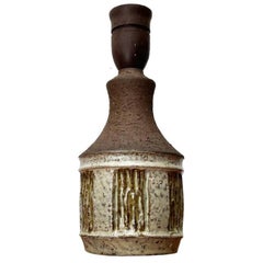 Lámpara de sobremesa danesa de mediados de siglo Studio Pottery de Borge Christoffersen, años 60