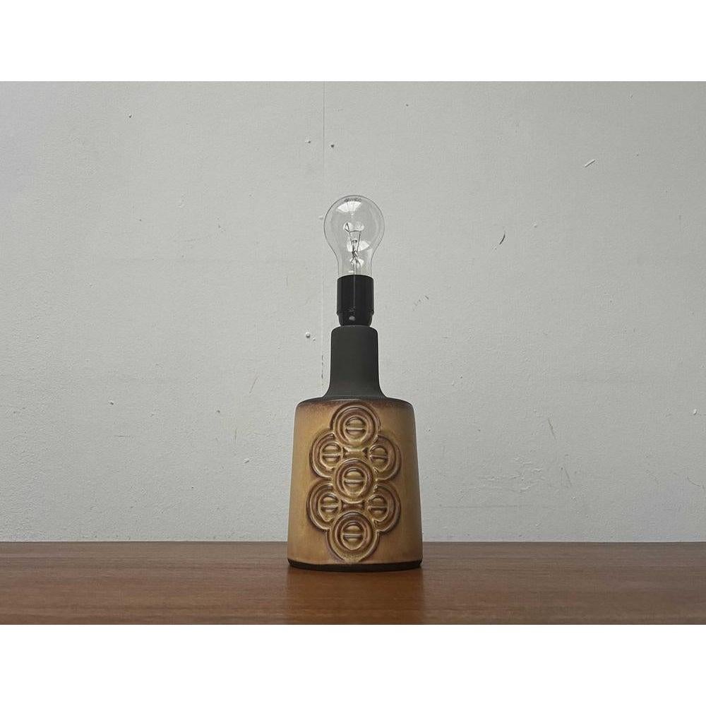 Mid-Century Modern Lampe de table du milieu du siècle en Studio Pottery danois de Frank Keramik, années 1960 en vente