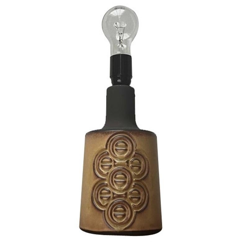 Lampe de table du milieu du siècle en Studio Pottery danois de Frank Keramik, années 1960 en vente