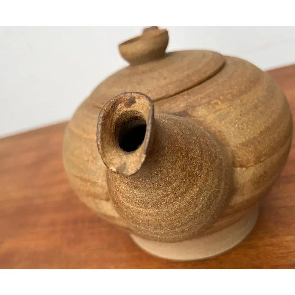 Mid-Century Danish Studio Pottery Teapot, 1976 (20. Jahrhundert) im Angebot