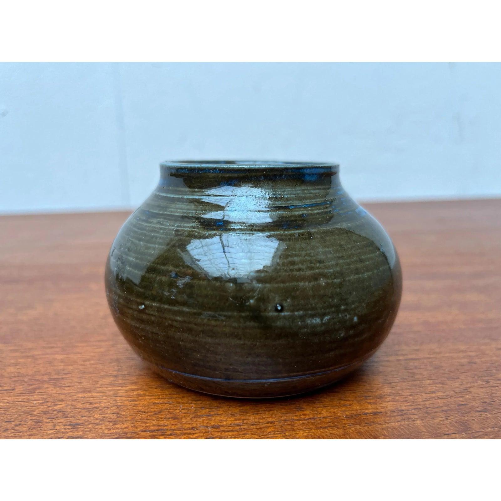 Ceramica Vaso di Studio Pottery danese del 1960 di Cecilie Frausing, metà secolo. in vendita