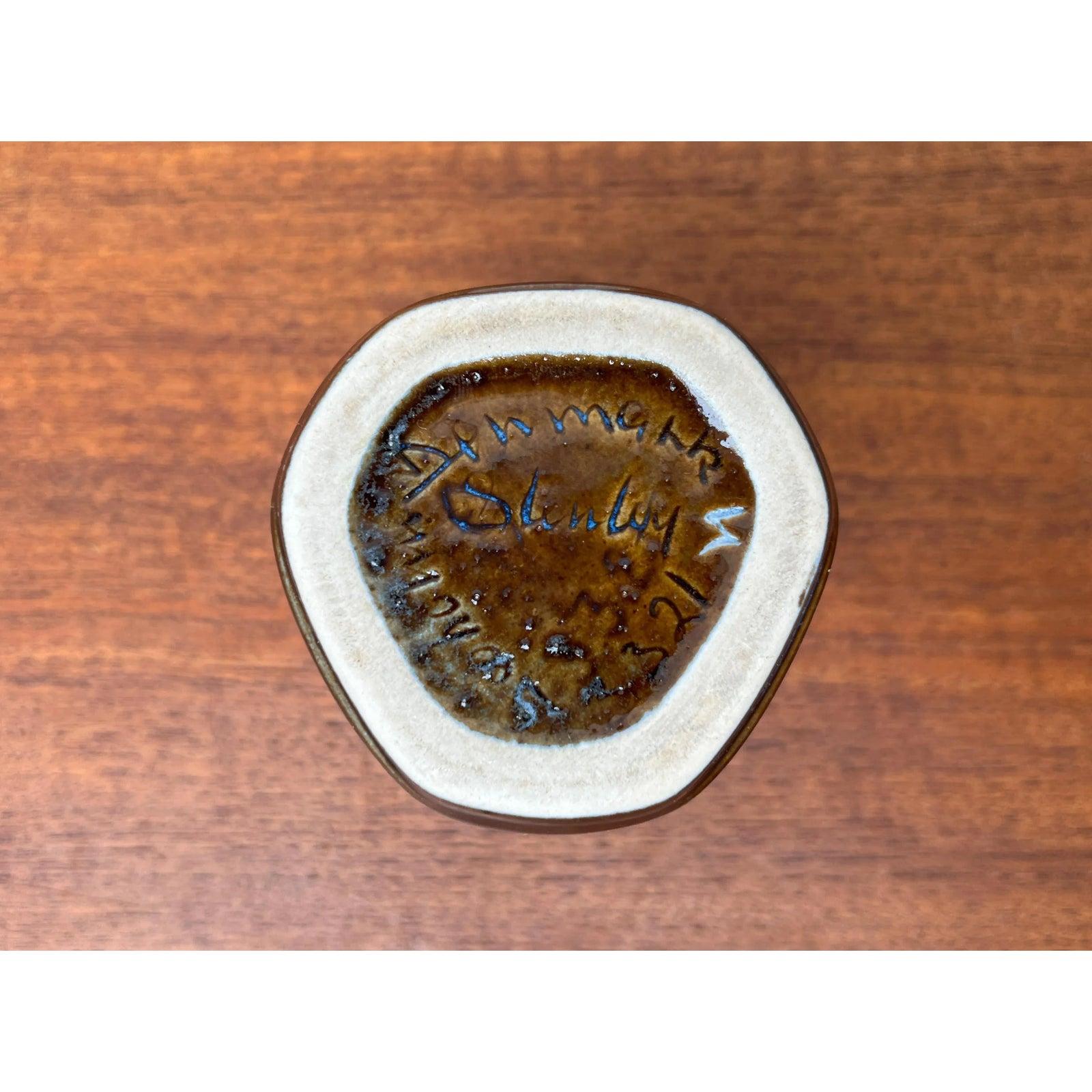 Vaso in Studio Pottery danese di metà secolo di Einar Johansen per Søholm, anni '60 in vendita 3