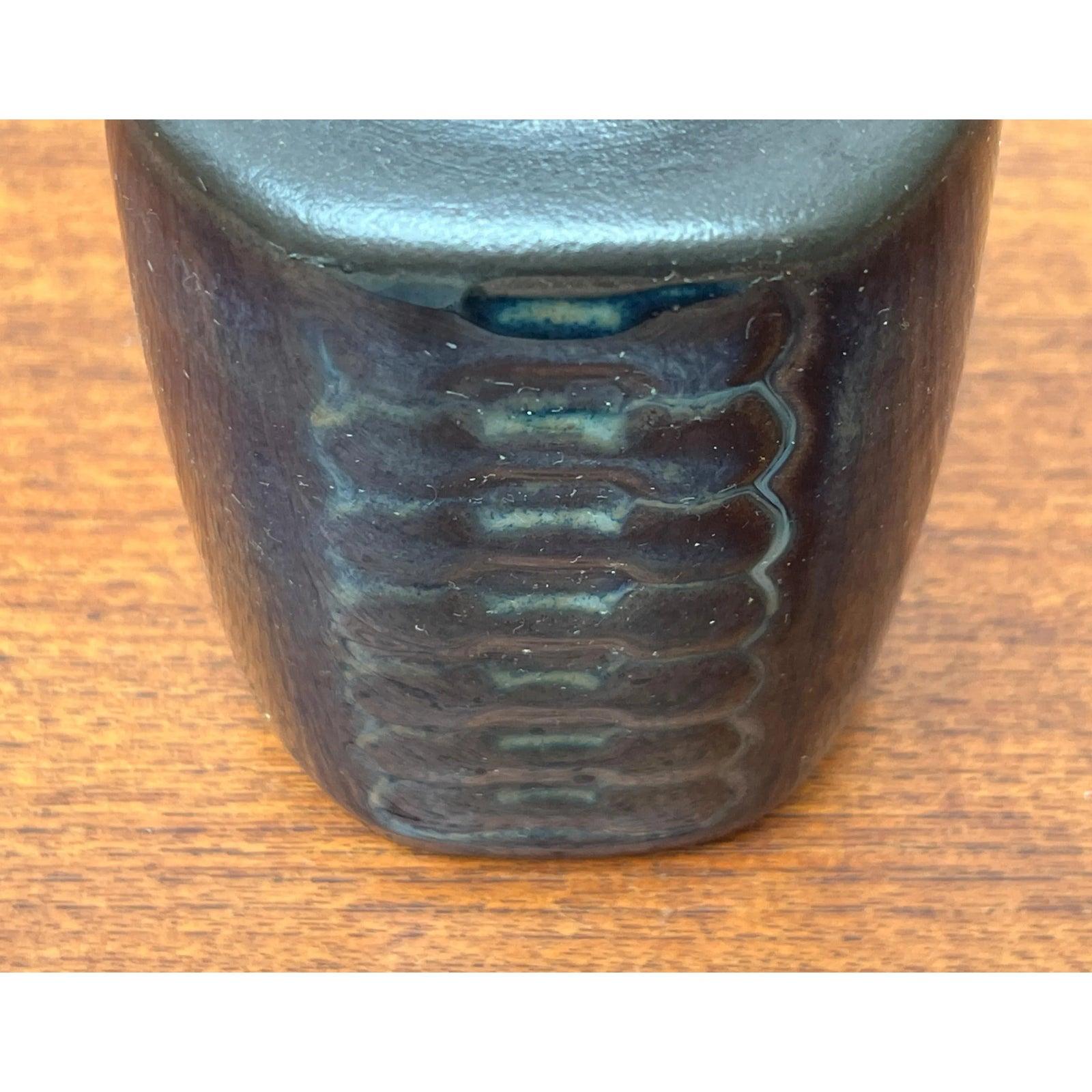 XX secolo Vaso in Studio Pottery danese di metà secolo di Einar Johansen per Søholm, anni '60 in vendita
