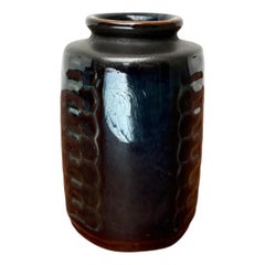 Vaso in Studio Pottery danese di metà secolo di Einar Johansen per Søholm, anni '60