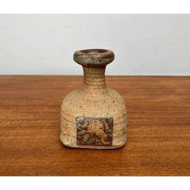 Cotto Vaso in Studio Pottery danese del 1960 di Tue Poulsen, metà secolo in vendita